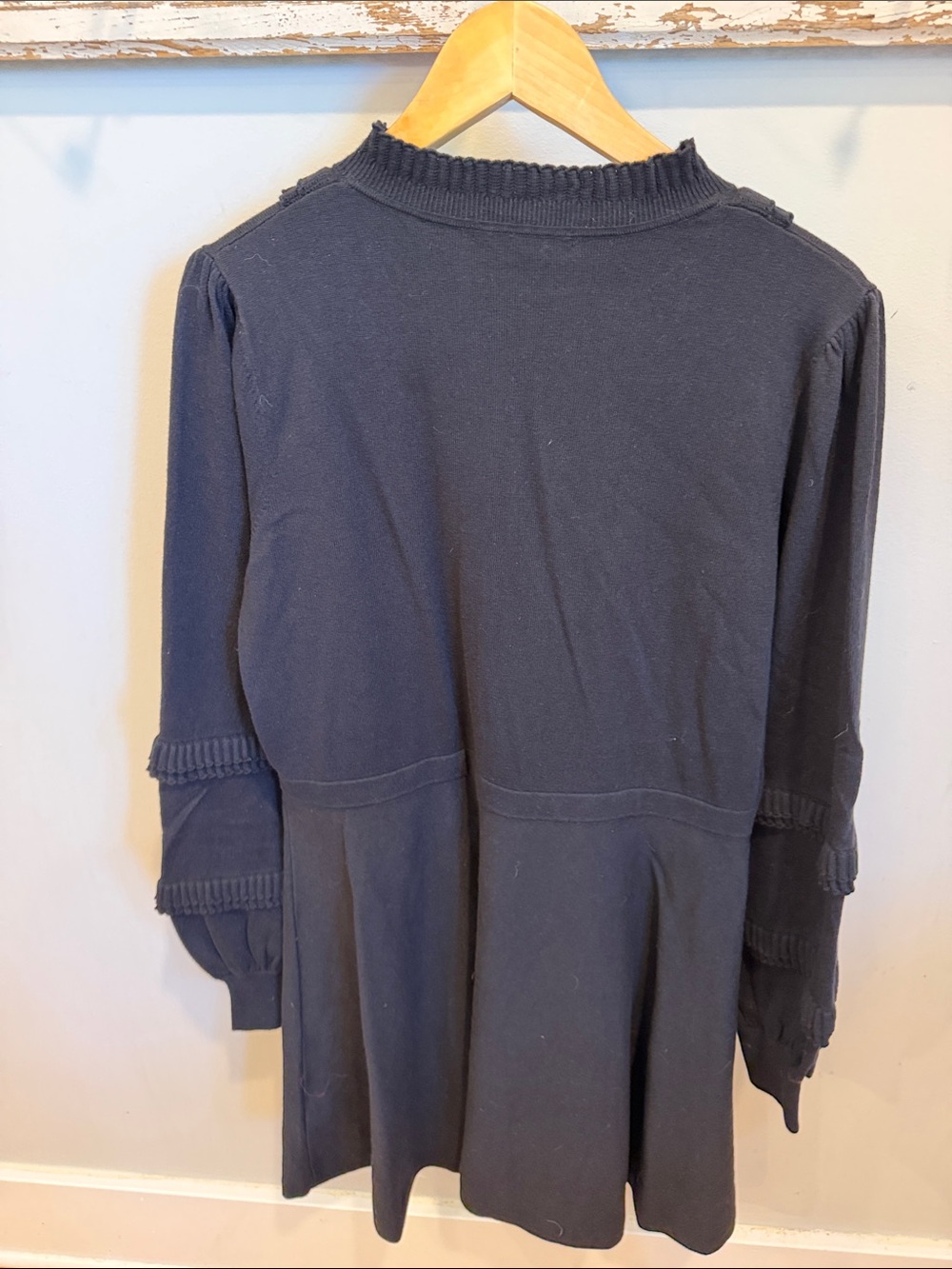 BODEN NEW Winifred Frilled Knitted Dress‎ Size 14 - Picture 5 of 11